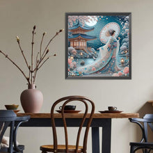 Load image into Gallery viewer, Japanese Geisha Beauty 40*40CM(Canvas) Full Round Drill Diamond Painting