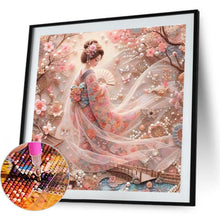 Load image into Gallery viewer, Japanese Geisha Beauty 40*40CM(Canvas) Full Round Drill Diamond Painting