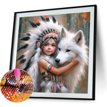 Load image into Gallery viewer, Indian Child 40*40CM(Canvas) Full Round Drill Diamond Painting