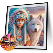 Load image into Gallery viewer, Indian Child 40*40CM(Canvas) Full Round Drill Diamond Painting