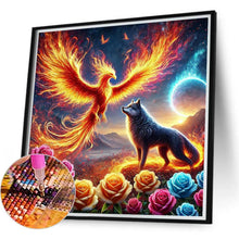 Load image into Gallery viewer, Phoenix And Wolf 40*40CM(Canvas) Full Round Drill Diamond Painting