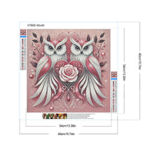 Load image into Gallery viewer, Two Owls 40*40CM(Canvas) Full Round Drill Diamond Painting