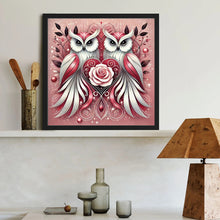 Load image into Gallery viewer, Two Owls 40*40CM(Canvas) Full Round Drill Diamond Painting