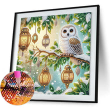 Load image into Gallery viewer, Owl 30*30CM(Canvas) Partial Special Shaped Drill Diamond Painting