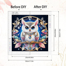 Load image into Gallery viewer, Owl 30*30CM(Canvas) Partial Special Shaped Drill Diamond Painting