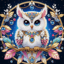Load image into Gallery viewer, Owl 30*30CM(Canvas) Partial Special Shaped Drill Diamond Painting