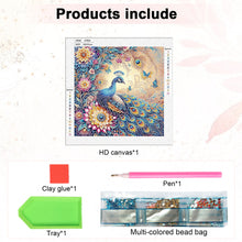 Load image into Gallery viewer, Peacock 30*30CM(Canvas) Partial Special Shaped Drill Diamond Painting
