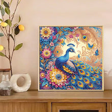 Load image into Gallery viewer, Peacock 30*30CM(Canvas) Partial Special Shaped Drill Diamond Painting