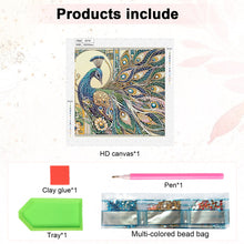 Load image into Gallery viewer, Peacock 30*30CM(Canvas) Partial Special Shaped Drill Diamond Painting