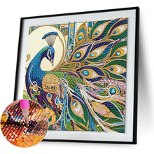 Load image into Gallery viewer, Peacock 30*30CM(Canvas) Partial Special Shaped Drill Diamond Painting