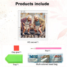 Load image into Gallery viewer, Funny Grandma 30*30CM(Canvas) Partial Special Shaped Drill Diamond Painting