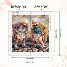 Load image into Gallery viewer, Funny Grandma 30*30CM(Canvas) Partial Special Shaped Drill Diamond Painting