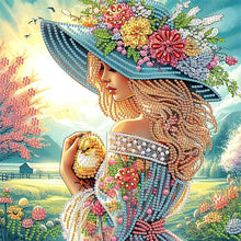 Load image into Gallery viewer, Elegant Woman 30*30CM(Canvas) Partial Special Shaped Drill Diamond Painting