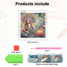 Load image into Gallery viewer, Elegant Woman 30*30CM(Canvas) Partial Special Shaped Drill Diamond Painting