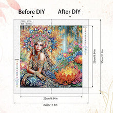 Load image into Gallery viewer, Elegant Woman 30*30CM(Canvas) Partial Special Shaped Drill Diamond Painting