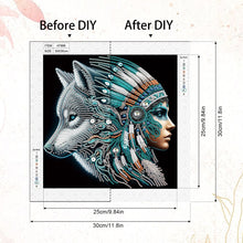 Load image into Gallery viewer, Elegant Woman 30*30CM(Canvas) Partial Special Shaped Drill Diamond Painting