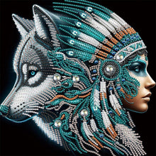 Load image into Gallery viewer, Elegant Woman 30*30CM(Canvas) Partial Special Shaped Drill Diamond Painting