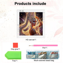 Load image into Gallery viewer, Elegant Woman 30*30CM(Canvas) Partial Special Shaped Drill Diamond Painting