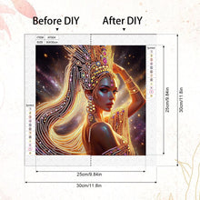 Load image into Gallery viewer, Elegant Woman 30*30CM(Canvas) Partial Special Shaped Drill Diamond Painting
