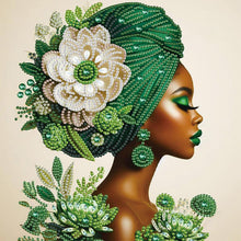 Load image into Gallery viewer, Elegant Woman 30*30CM(Canvas) Partial Special Shaped Drill Diamond Painting