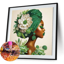 Load image into Gallery viewer, Elegant Woman 30*30CM(Canvas) Partial Special Shaped Drill Diamond Painting