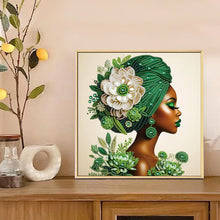 Load image into Gallery viewer, Elegant Woman 30*30CM(Canvas) Partial Special Shaped Drill Diamond Painting