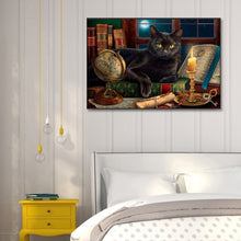 Load image into Gallery viewer, Black Cat 60*40CM(Picture) Full Square Drill Diamond Painting