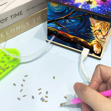 Load image into Gallery viewer, Diamond Aid Tool Portable Vacuum Diamond Painting Pen Kit (Starry Sky Cat)