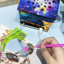 Load image into Gallery viewer, Diamond Aid Tool Portable Vacuum Diamond Painting Pen Kit (Starry Sky Cat)