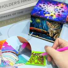 Load image into Gallery viewer, Diamond Aid Tool Portable Vacuum Diamond Painting Pen Kit (Starry Sky Cat)