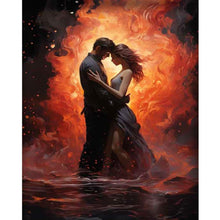 Load image into Gallery viewer, Fire Couple 40*50CM(Canvas) Full Round Drill Diamond Painting