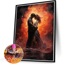 Load image into Gallery viewer, Fire Couple 40*50CM(Canvas) Full Round Drill Diamond Painting