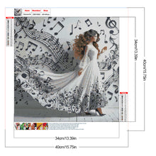 Load image into Gallery viewer, Girl With Beautiful Skirt 40*40CM(Canvas) Full Round Drill Diamond Painting