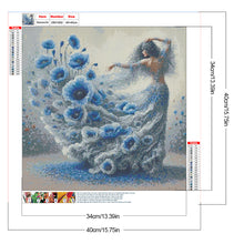 Load image into Gallery viewer, Girl With Beautiful Skirt 40*40CM(Canvas) Full Round Drill Diamond Painting