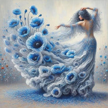 Load image into Gallery viewer, Girl With Beautiful Skirt 40*40CM(Canvas) Full Round Drill Diamond Painting