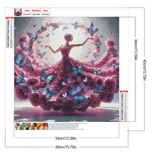 Load image into Gallery viewer, Girl With Beautiful Skirt 40*40CM(Canvas) Full Round Drill Diamond Painting