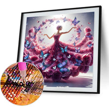 Load image into Gallery viewer, Girl With Beautiful Skirt 40*40CM(Canvas) Full Round Drill Diamond Painting