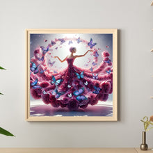 Load image into Gallery viewer, Girl With Beautiful Skirt 40*40CM(Canvas) Full Round Drill Diamond Painting