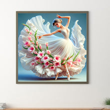 Load image into Gallery viewer, Girl With Beautiful Skirt 40*40CM(Canvas) Full Round Drill Diamond Painting