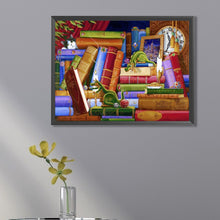 Load image into Gallery viewer, Partial AB - Dragon On The Bookshelf 40*30CM(Picture) Full Square Drill Diamond Painting