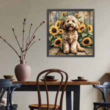 Load image into Gallery viewer, Teddy Bear-Dog 40*40CM(Canvas) Full Round Drill Diamond Painting