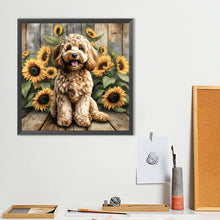 Load image into Gallery viewer, Teddy Bear-Dog 40*40CM(Canvas) Full Round Drill Diamond Painting