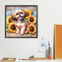 Load image into Gallery viewer, Shih Tzu-Dog 40*40CM(Canvas) Full Round Drill Diamond Painting