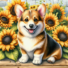 Load image into Gallery viewer, Corgi-Dog 40*40CM(Canvas) Full Round Drill Diamond Painting