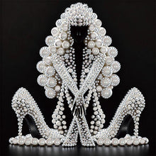 Load image into Gallery viewer, Elegant Lady-Woman 30*30CM(Canvas) Partial Special Shaped Drill Diamond Painting