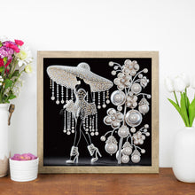Load image into Gallery viewer, Elegant Lady-Woman 30*30CM(Canvas) Partial Special Shaped Drill Diamond Painting