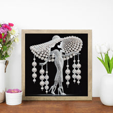 Load image into Gallery viewer, Elegant Lady-Woman 30*30CM(Canvas) Partial Special Shaped Drill Diamond Painting