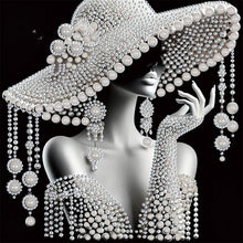 Load image into Gallery viewer, Elegant Lady-Woman 30*30CM(Canvas) Partial Special Shaped Drill Diamond Painting