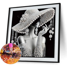 Load image into Gallery viewer, Elegant Lady-Woman 30*30CM(Canvas) Partial Special Shaped Drill Diamond Painting