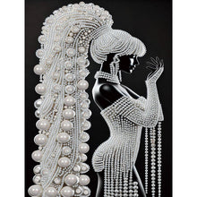 Load image into Gallery viewer, Elegant Lady-Woman 30*40CM(Canvas) Partial Special Shaped Drill Diamond Painting